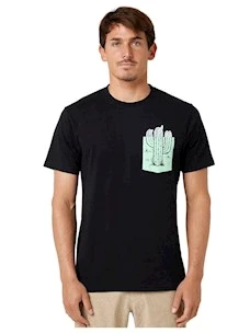 T-Shirt con taschino stampato RIP CURL